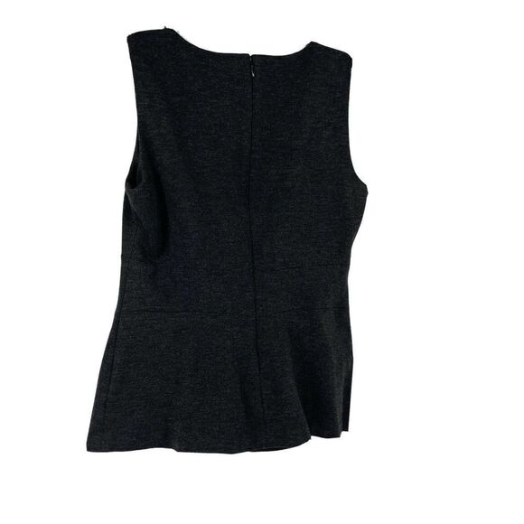 CAbi The Glitz Shell Tank Top Size 4 Charcoal Gray 508 Beaded Sleeveless Blouse - Picture 3 of 7